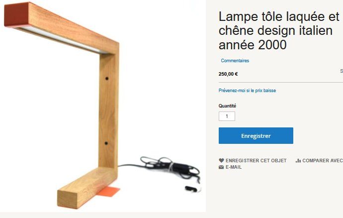 Lampade: Tischlampe / lampe de table Design 2000 – Usato da Collonges venduto da arashee 2