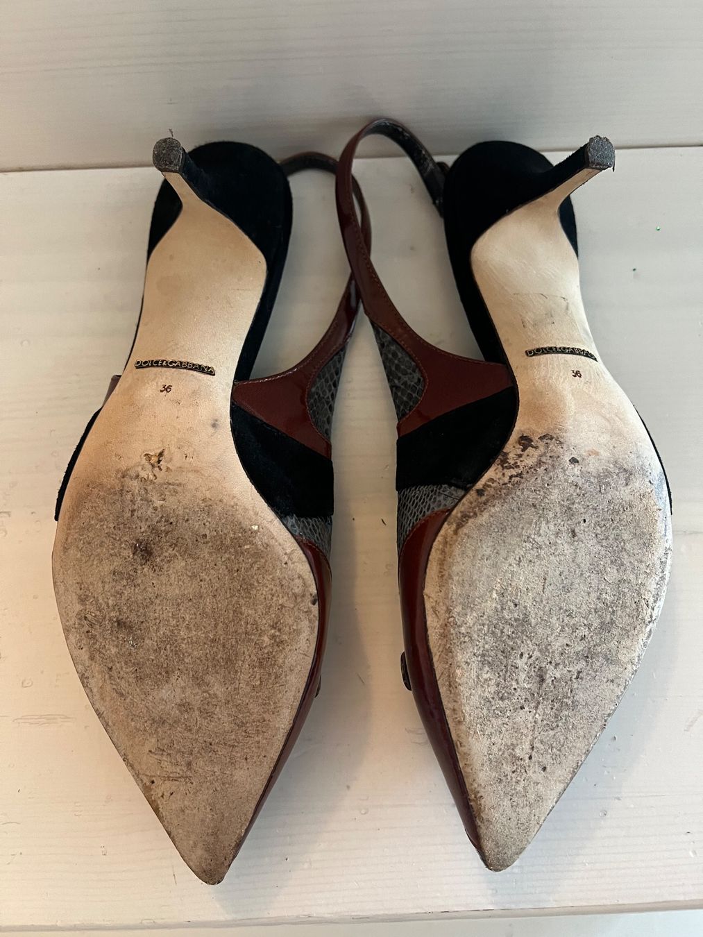 Dolce & Gabbana Scarpe da donna: Dolce & Gabbana Slingpumps mit Swarowski Steinen – Usato da Hausen AG venduto da Jean1968 3