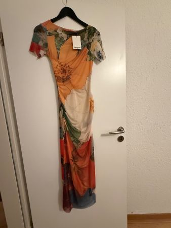 Desigual Maxikleid Sommerkleid Blumenmuster Gr. XS Neu!