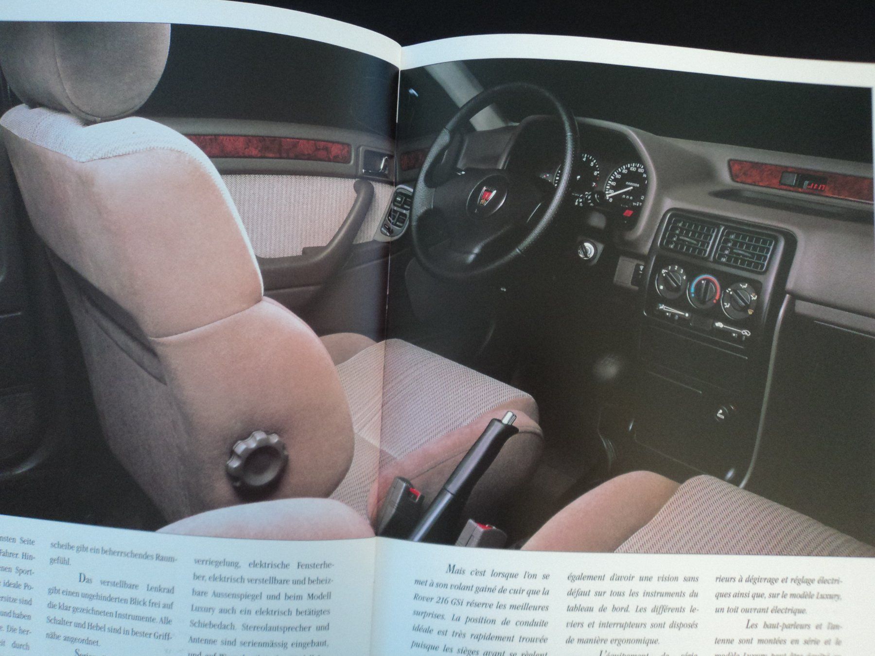 Rover Documenti: Prospekt Rover 216 GSi 1990 – Usato da Schwarzenburg venduto da modelCARama 5