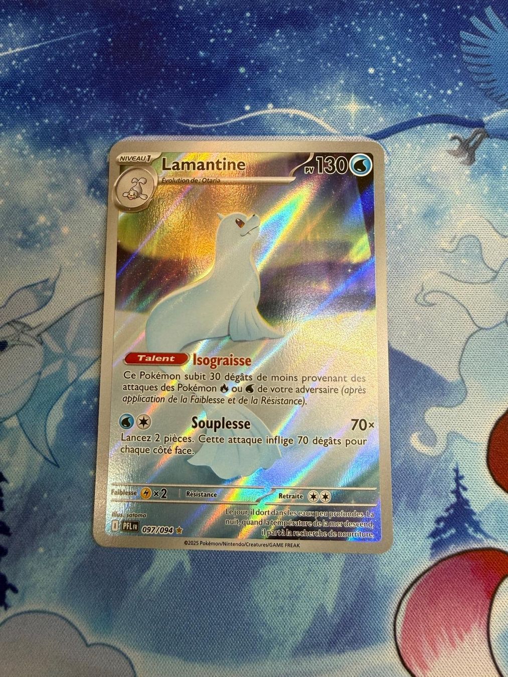 Pokémon Carte collezionabili: Lamantine AR - PFL 097 FR – Nuovo (secondo la descrizione) da Courgenay venduto da ScamBoxOff