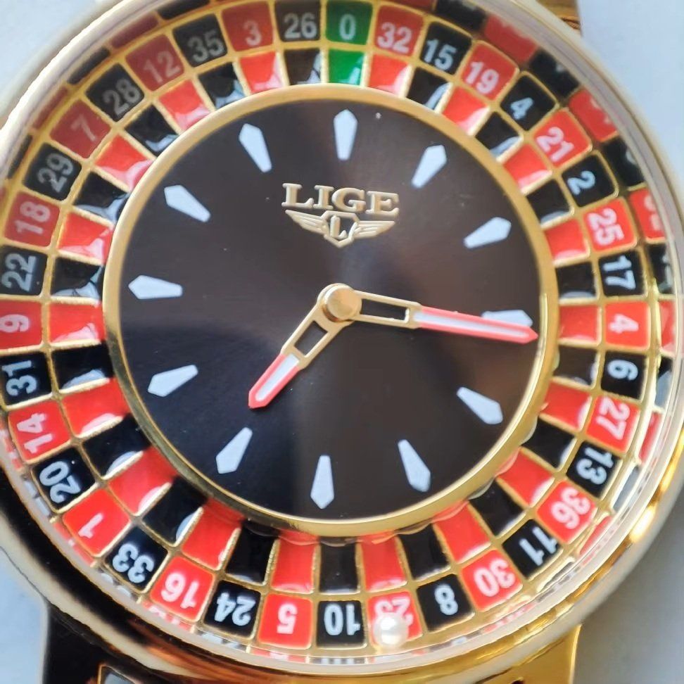 Uhren: Quartz Uhr Stil von Casino Roulette – Neu und originalverpackt aus Lausanne von WATCH-WORLD 3