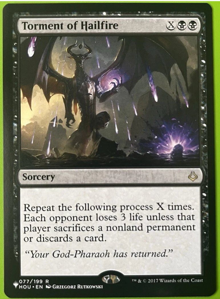 Magic The Gathering Carte collezionabili: Torment of Hailfire - MtG - EN – Usato da Bolligen venduto da Gurkenfeld