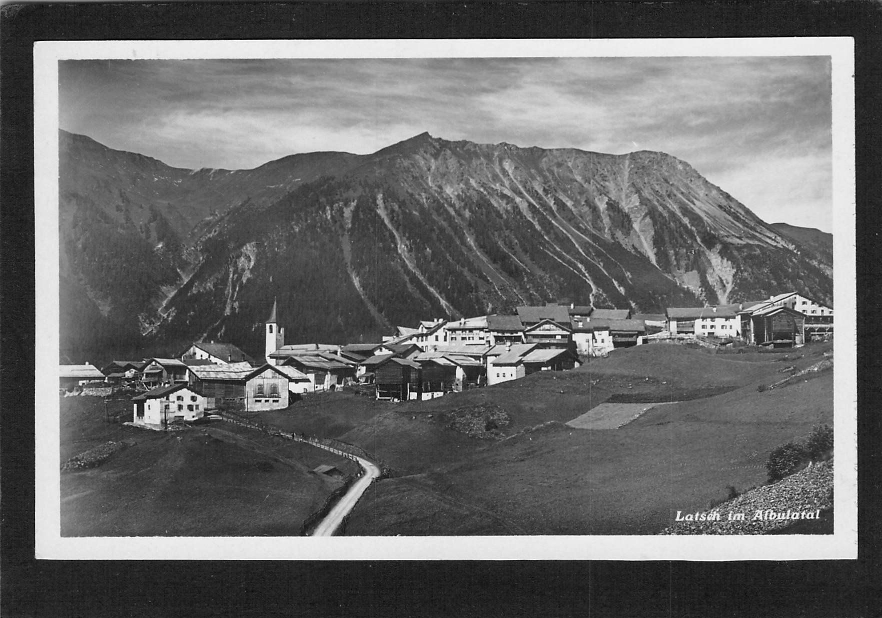 Cartoline postali: Latsch im Albulatal , gel . 1934 – Usato da Reichenburg venduto da Pipo-67