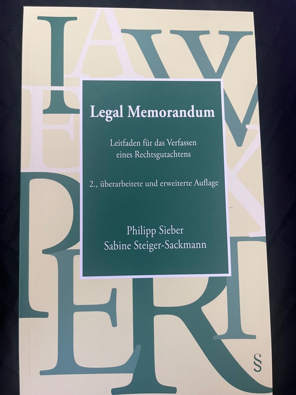 Bücher: Legal Memorandum – Neu (gemäss Beschreibung) aus allschwil von Ann_7zmp
