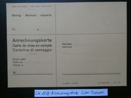 CH 1938 Anrechnungskarte postfrisch Schweiz. Postverw.