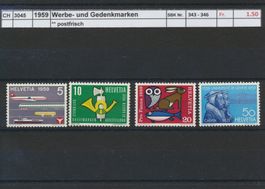1959 "Werbe- und Gedenkmarken", ** postfrisch