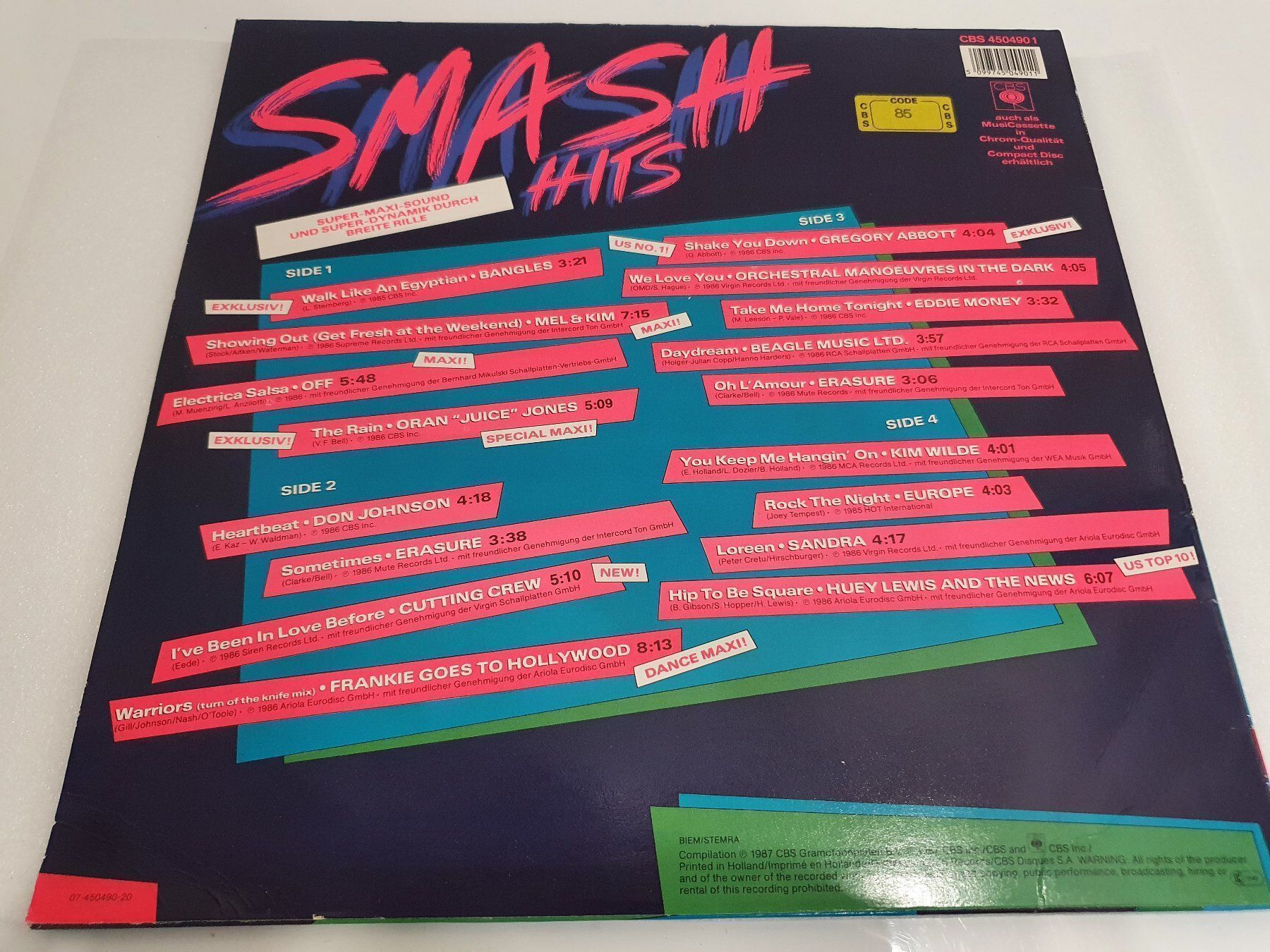 Dischi in vinile: Smash Hits - Various / 2 LP`s – Usato da Uster venduto da Vinyl-Leidenschaft 1