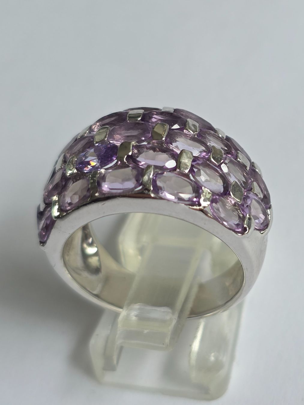 Anelli: Amethist Silber Fingerring – Nuovo e nell'imballaggio originale da Zürich venduto da adriben 7