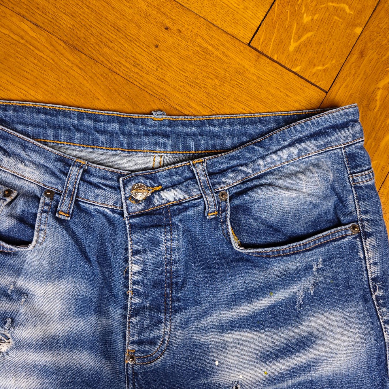 Dsquared2 Jeans: Dsquared2 Distressed Jeans Paint Splatter Gr. 52 – Usato da Schaffhausen venduto da clxud 3
