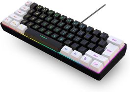 Gaming Tastatur Silent Compact RGB Tastatur für Windows, PC