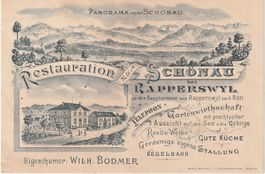 Restauration zur Schönau bei Rapperswyl
