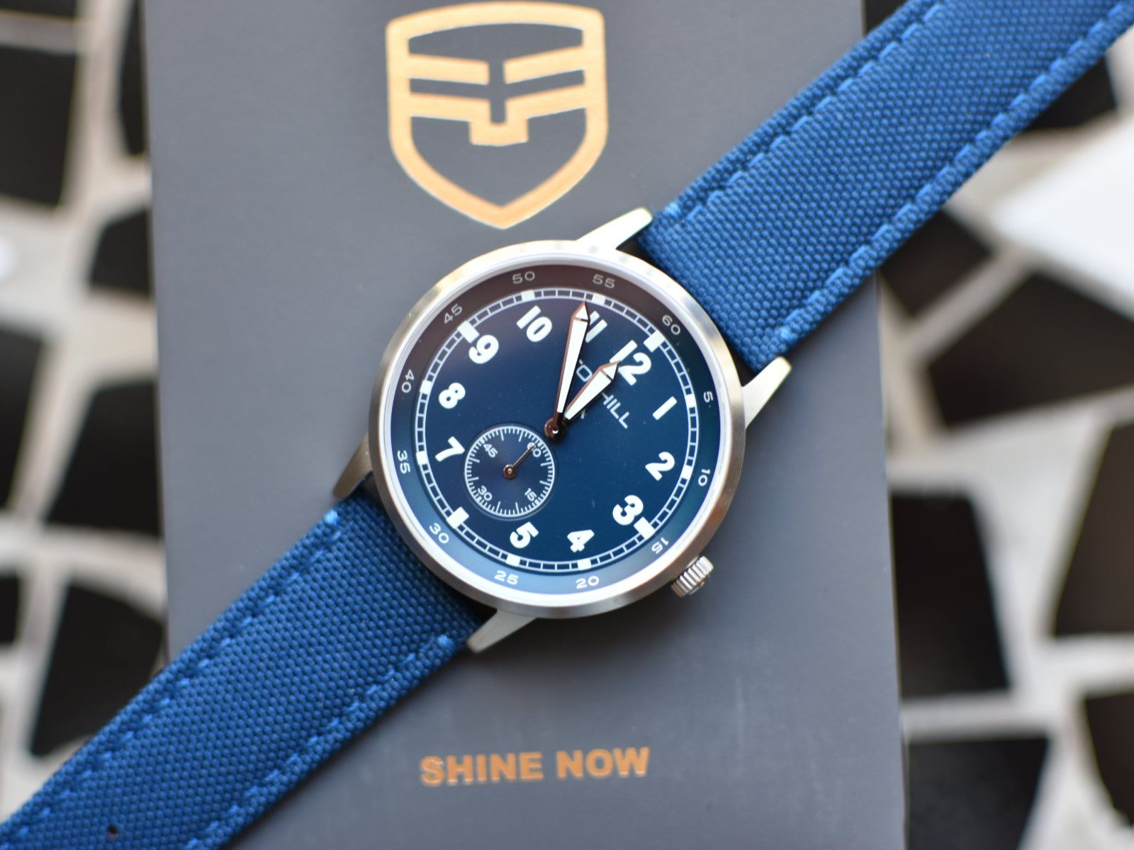 Uhren: Blaue Fieldwatch – Gebraucht aus Rain von mutsch1