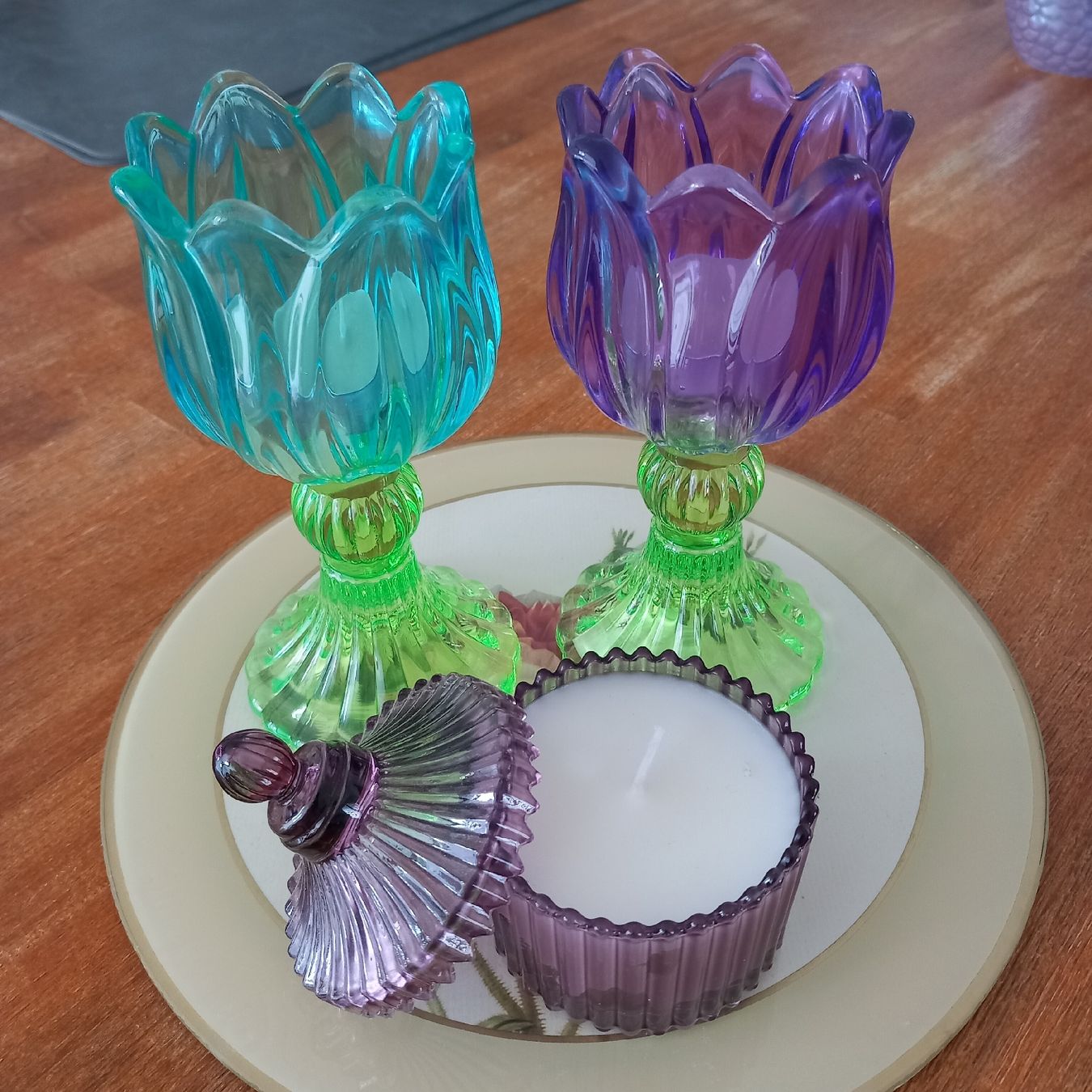 Gläser: 3x Teelichtli 2x 1x Döseli / Shabby – Gebraucht aus Aegerten von gismolini 4