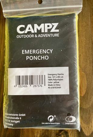 15 Campz Notfallponcho, neu & originalverpackt