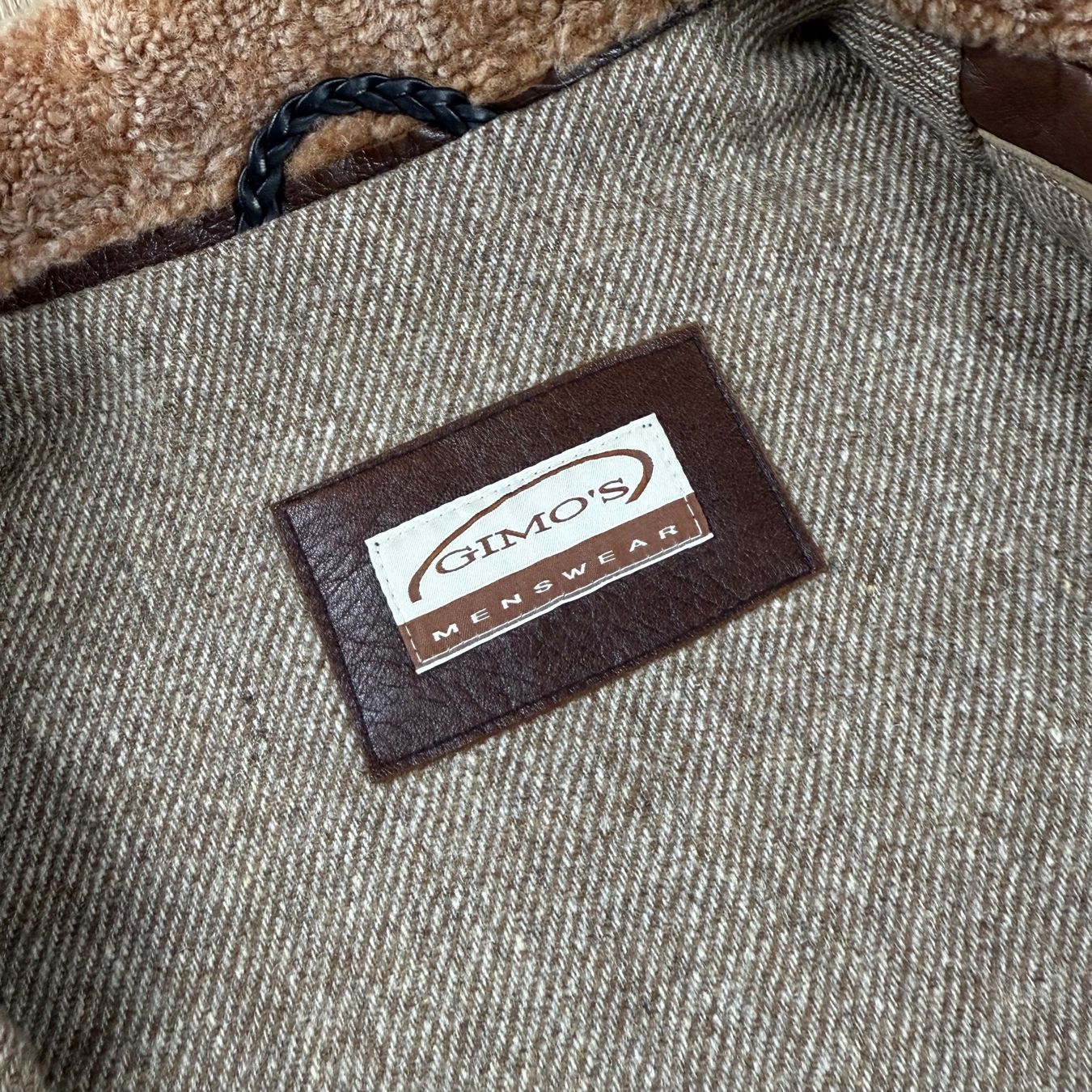 Jacken: Gimo's Lederjacke mit Lammfellkragen  - L – Gebraucht aus Herisau von 1asupply 3