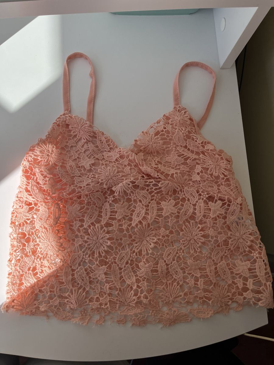Blusen: Top pizzo rosa taglia S/M  – Neu (gemäss Beschreibung) aus Balerna von lillisfashion