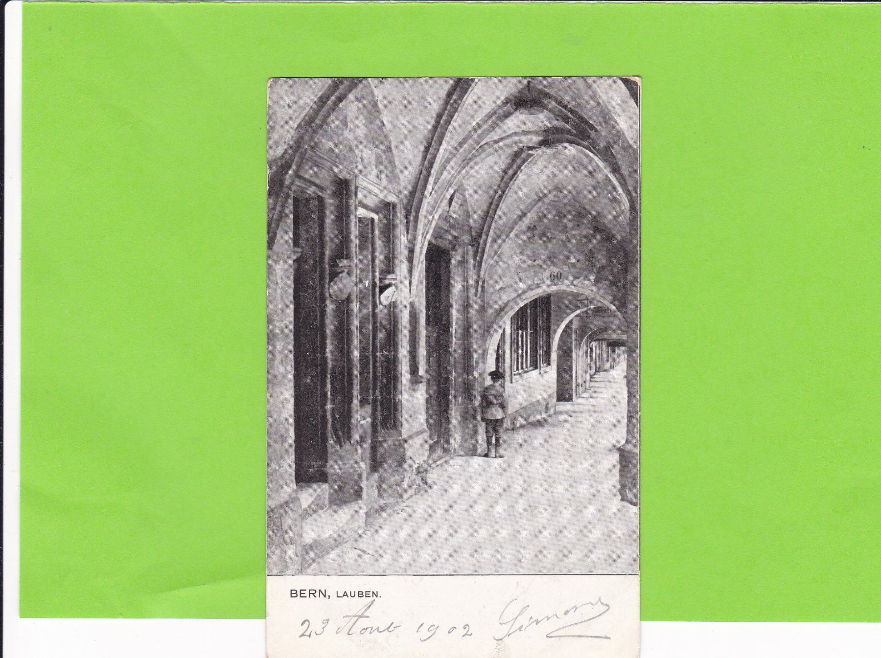 Cartoline postali: Bern, Lauben--belebt---1902 gelaufen – Usato da St. Peterzell venduto da neckertal