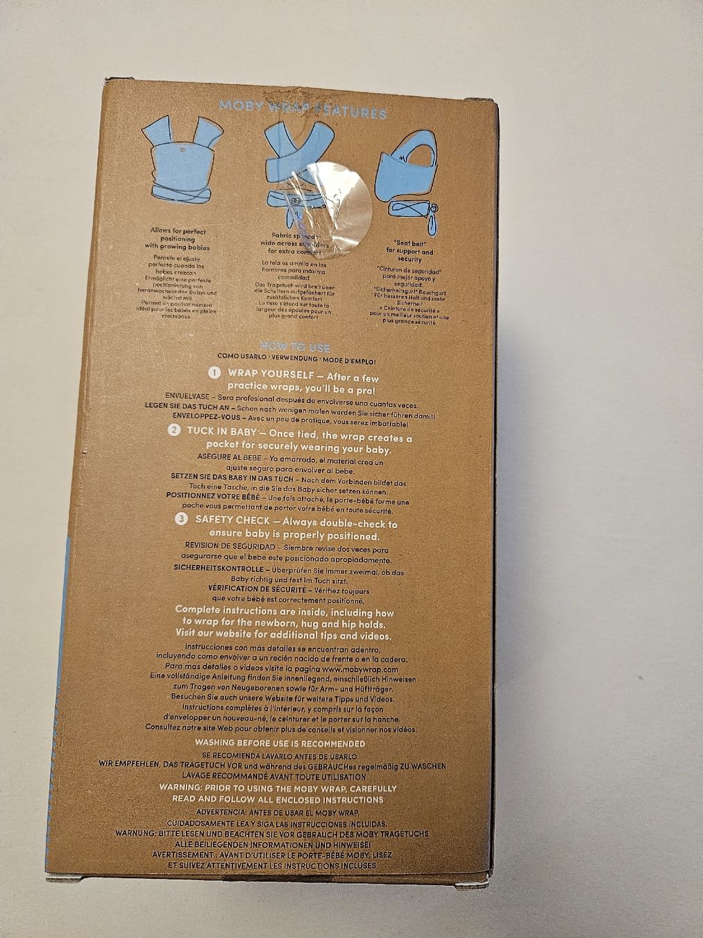 Moby Wrap Marsupi portabebè: MOBY Wrap - Baby Tragetuch – Usato da Zürich venduto da Lejahan77 2