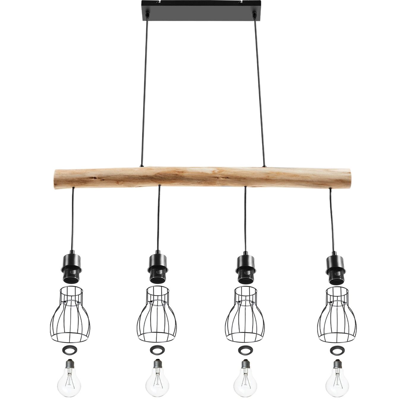 Kronleuchter & Deckenlampen: Pendelleuchte Woody – Neu (gemäss Beschreibung) aus Murten von Roland.Kemmer.AG 6