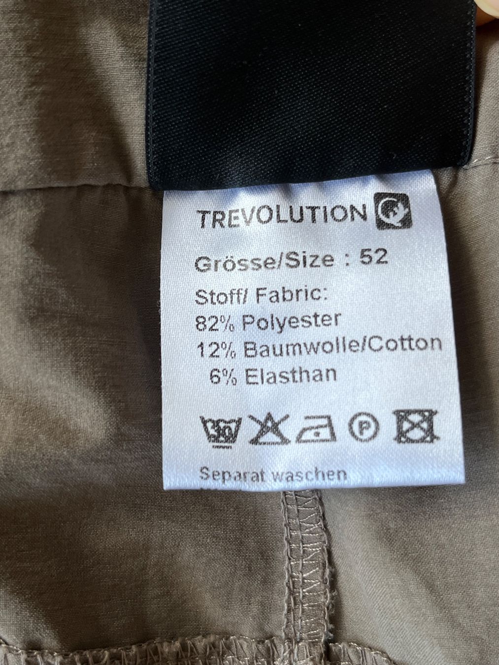 Trevolution Hosen: TREVOLUTION Herren Wanderhose - Größe 52 – Neu (gemäss Beschreibung) aus Kilchberg ZH von Ch.C 9