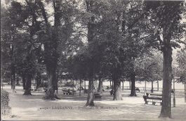 LAUSANNE, promenade de Montbenon