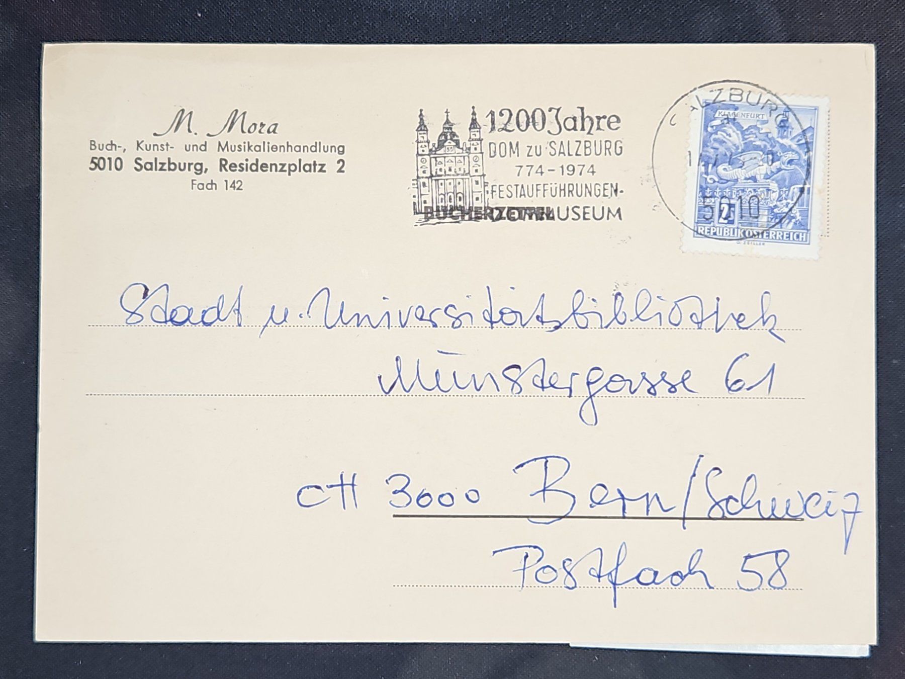 Tutti i francobolli: CL25 Carte Postale + Timbre Autriche 1974 – Usato da Cousset venduto da Patrick_Collections