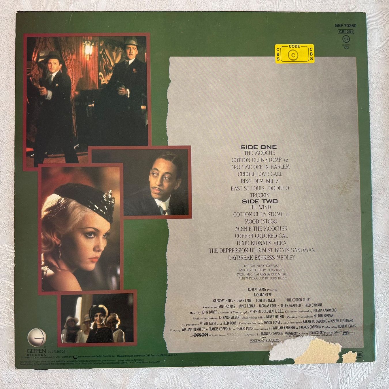 Dischi in vinile: THE COTTON CLUB - SOUNDTRACK, – Usato da Zürich venduto da fehlton 1