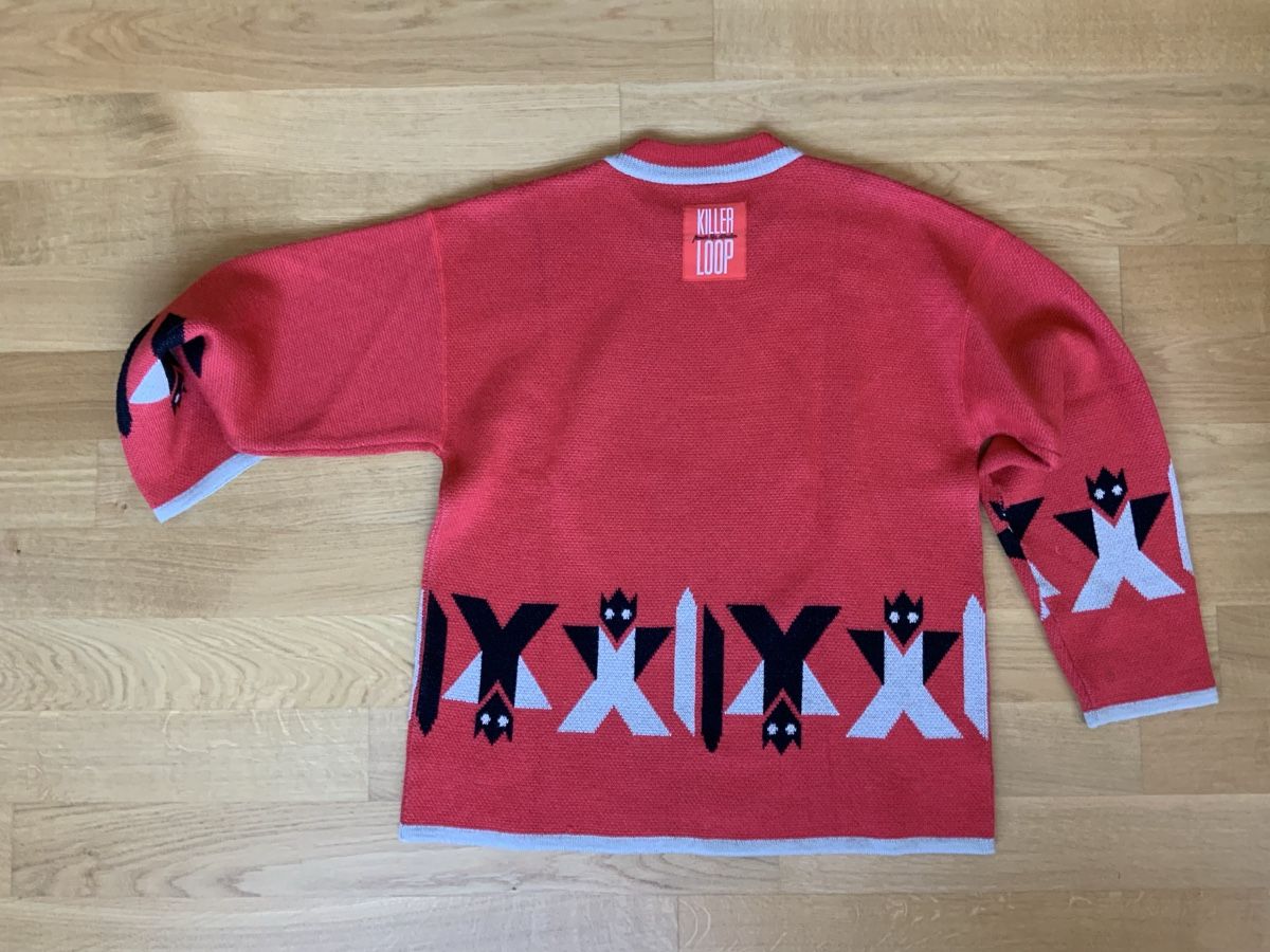Pullover & Sweatshirts: Killer Loop Snowboarder Pulli XL rot gestreift Jacquard – Gebraucht aus Zürich von freeheelfex 4