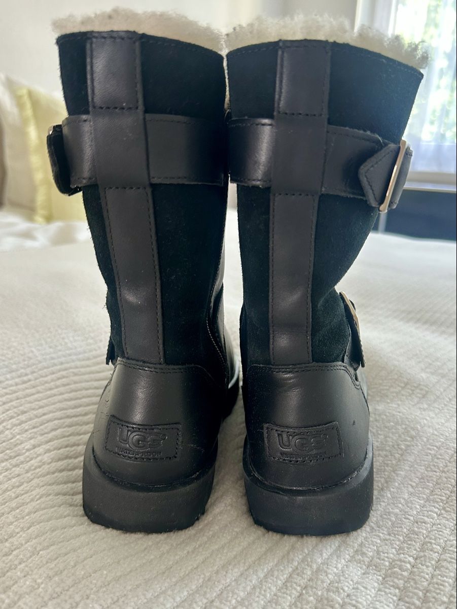 Ugg Damenschuhe: UGG Boots Leder Schwarz EU 38 / UK 5.5 – Gebraucht aus Zürich von aquaya01 2