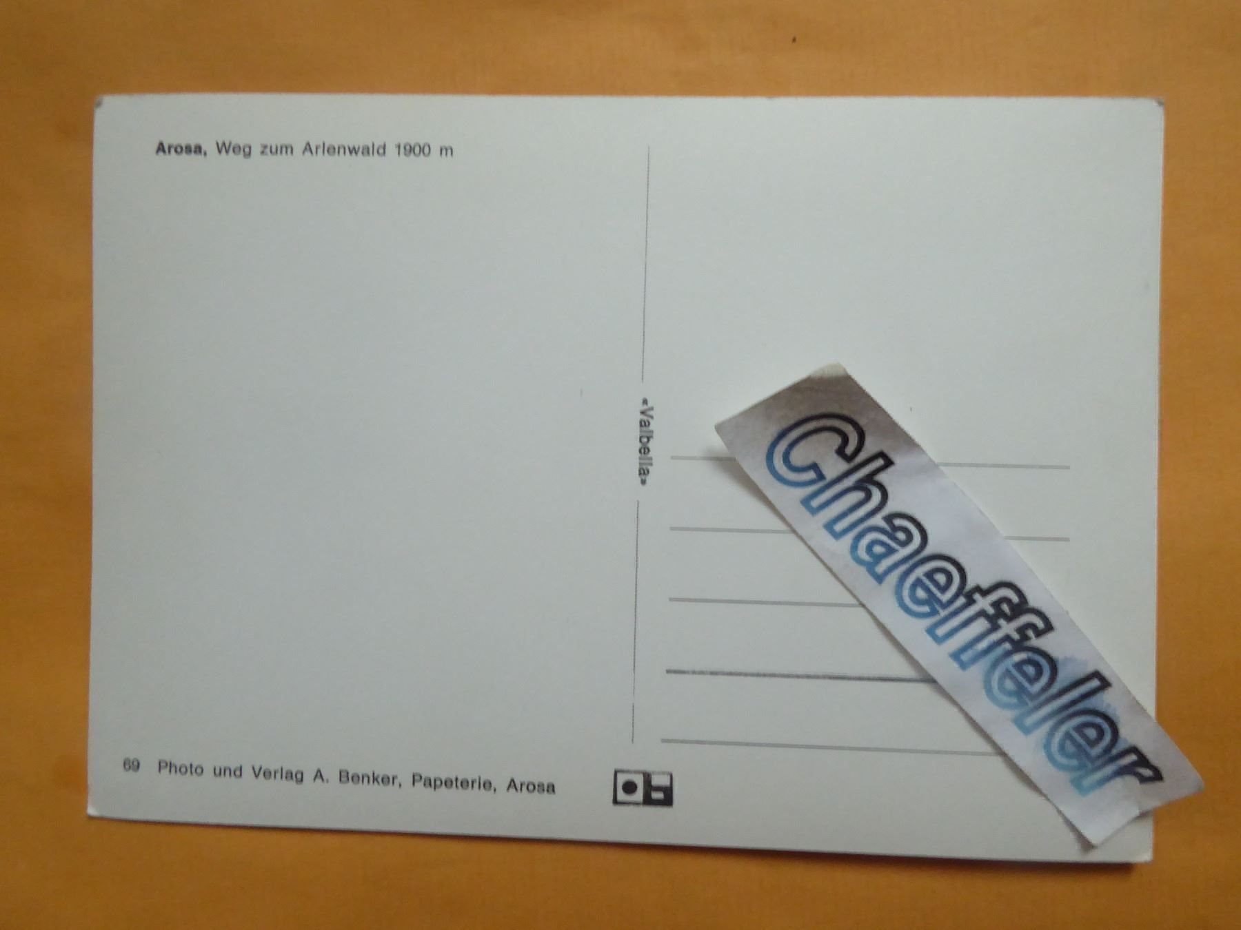 Cartoline postali: Arosa, Weg zum Arienwald – Nuovo (secondo la descrizione) da Zürich venduto da Chaeffeler 1