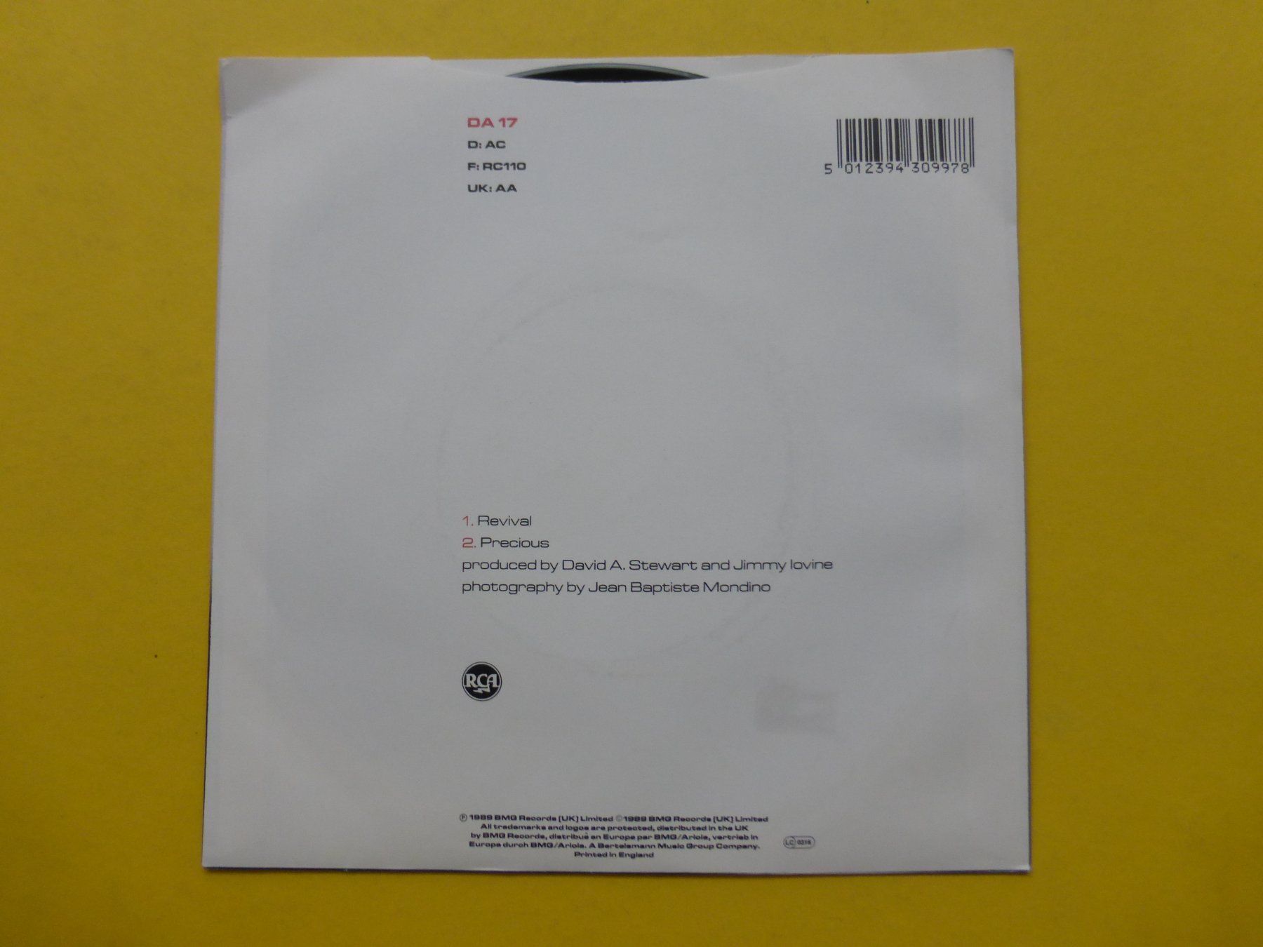Schallplatten: Eurythmics – Revival – Gebraucht aus Zürich von Swiss57 1