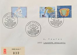 Sonderstempel R-Brief mit toller Frankatur Frauenverein 88