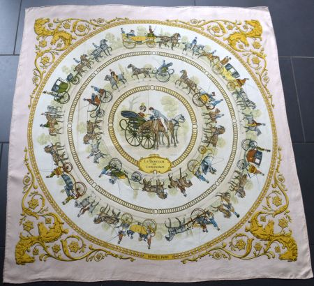Seidenschal  Hermès La Promenade... foulard en soie