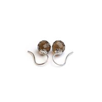 Ohrringe Silber 925 & Rauchquarz (OH29.SMQ)