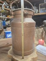 Milchkanne Metall 15 Liter braun gebrauchter Zustand