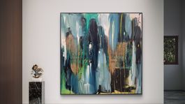 Abstraktes Bild 80x80x3 ohne Rahmen
