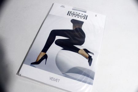 Velvet Leggings von WOLFORD, neu in OVP "blue dove"