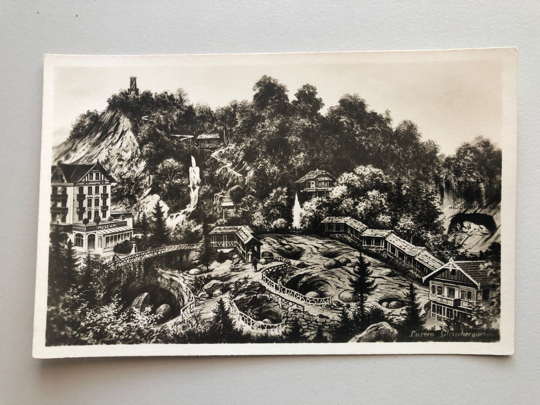Cartes postales: AK. Gletschergarten Luzern – D'occasion à Schötz par Odpa