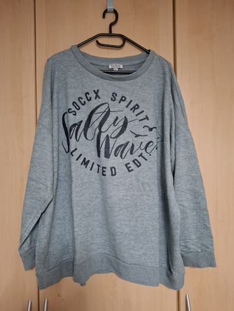 Pullover Gr. 44-46/XXL, Soccx, grün-blau