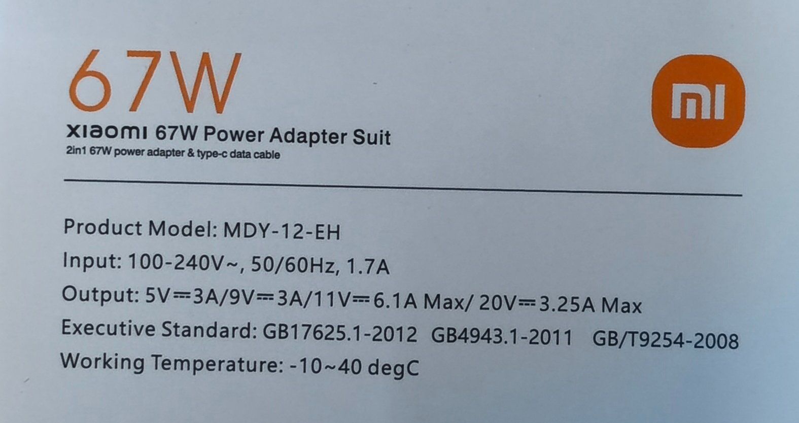 Ladegeräte: Xiaomi Schnellladegerät 67 Watt, USB-A / USB-C – Neu und originalverpackt aus Zürich von rbyss 2