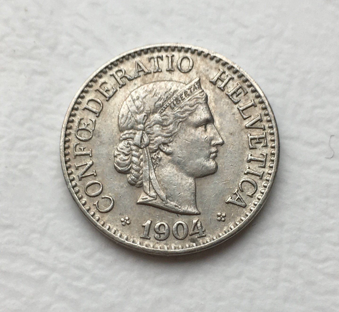 Tutti le monete: 1904 10 Rappen vz+ – Usato da Kirchberg SG venduto da Helveticus00