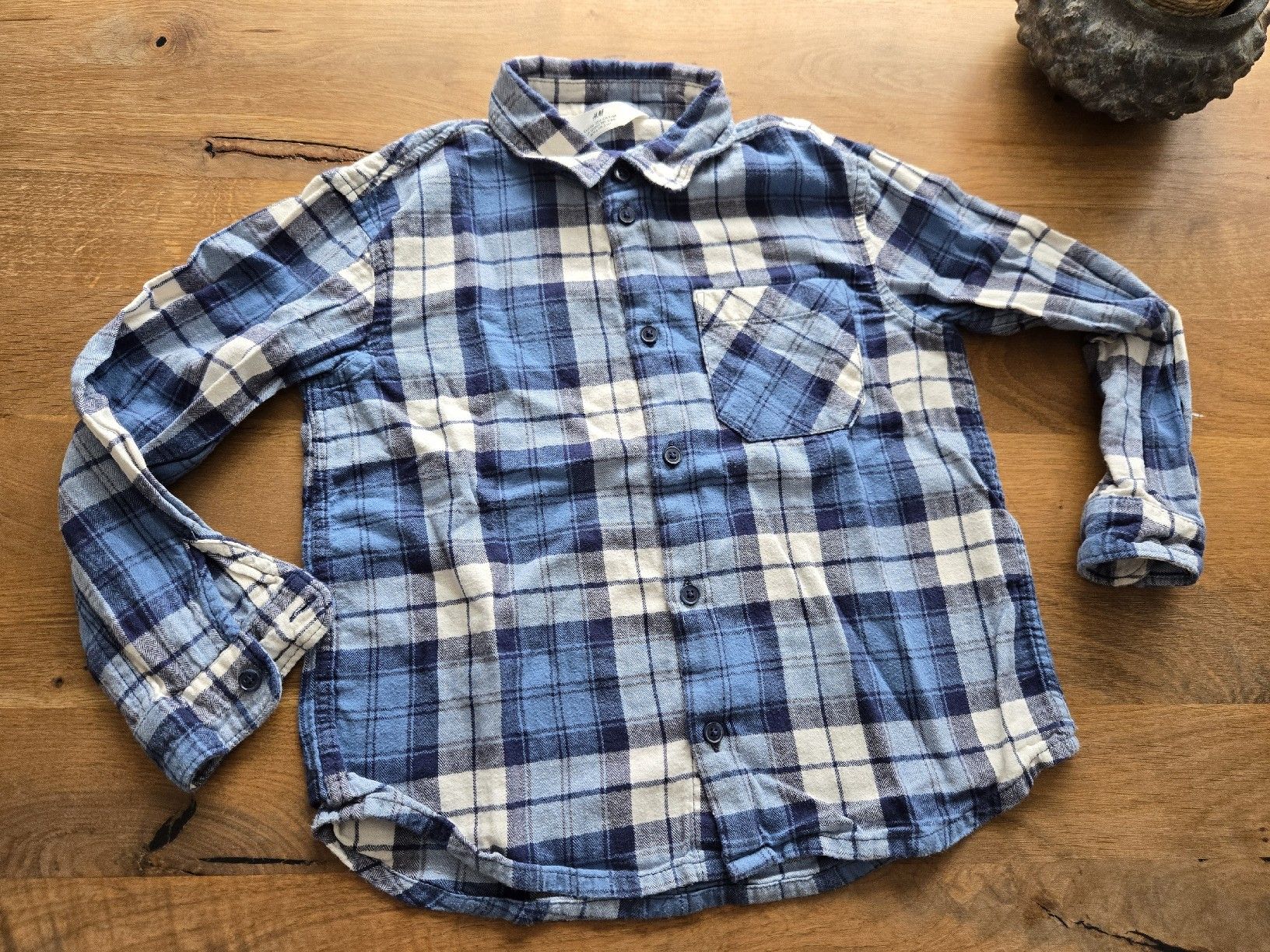 H&M Hemden, T-Shirts & Polos: H&M Hemd Junge Kariert 116 – Gebraucht aus Beckenried von purple-bubbles