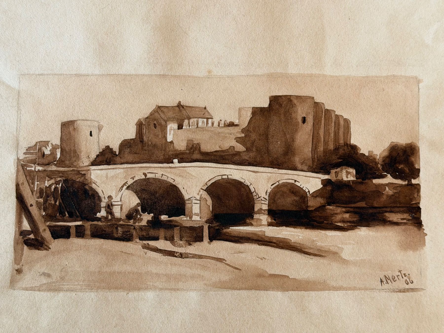 Tableaux: Emma Mertz (1880 -1937) Aquarell Original – D'occasion à Basel par PAUL_ART 2