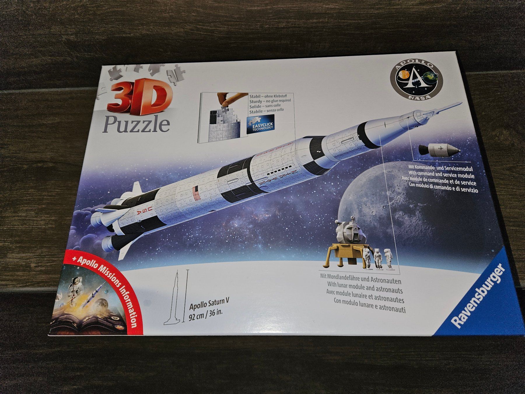 Ravensburger Puzzles: Ravensburger 3D Puzzle Apollo Saturn V Rocket – Neu und originalverpackt aus Bellikon von DelRun29 2