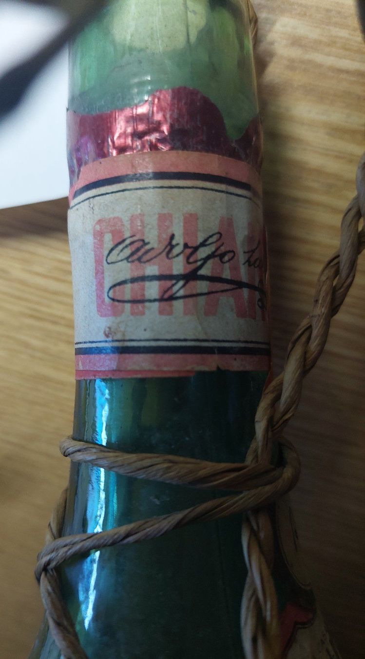 Bottiglie: Chianti Wein Flasche 1947 mit Strohkorb – Usato da Veltheim AG venduto da fredy_richner 4