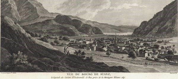 Incisioni: Stans  Originalkupferstich 1780 – Usato da Rafz venduto da Helvet32 1