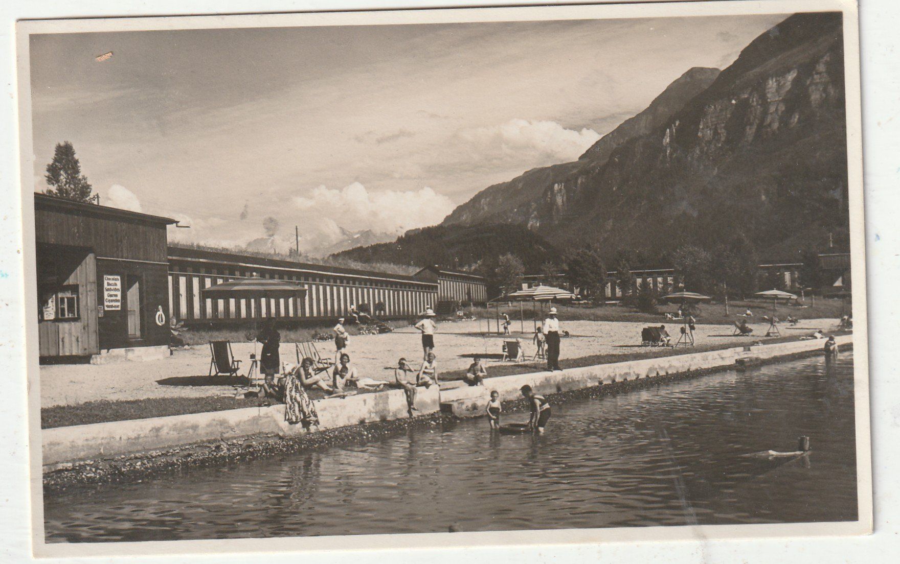 Cartoline postali: Brienzer Strandbad. Alte Karte – Usato da Lumbrein venduto da made02