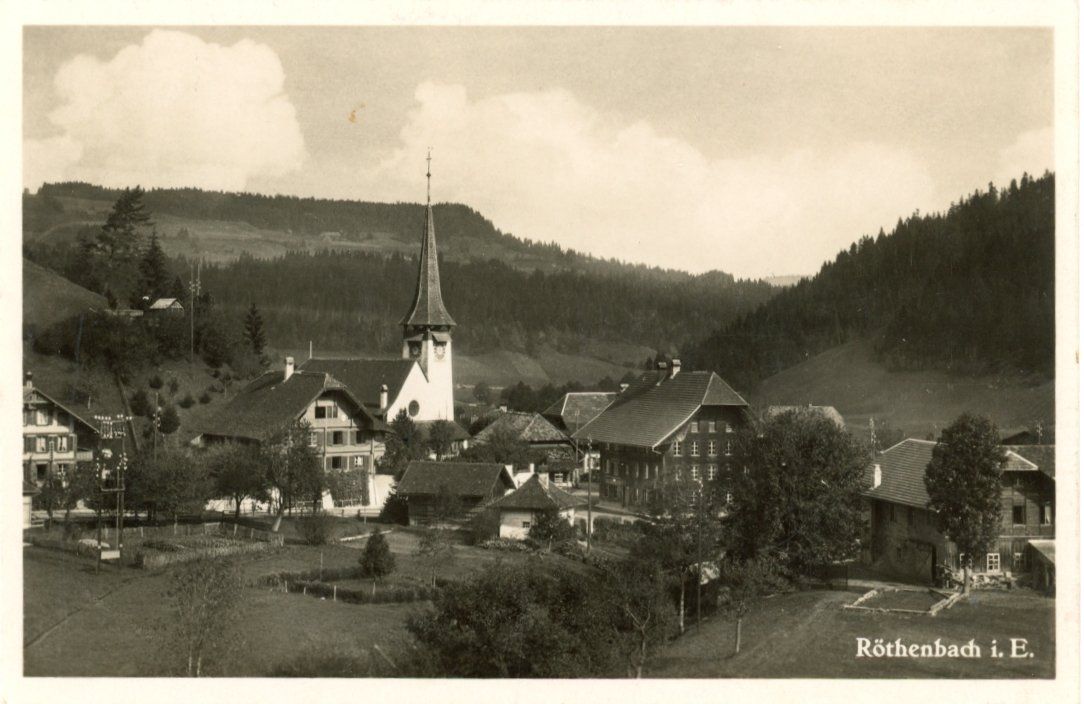 Cartoline postali: Röthenbach  BE  im Emmental       um 1930 – Usato da Brig venduto da Valcards54