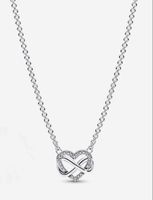 Collier Argenté Infini & Coeur